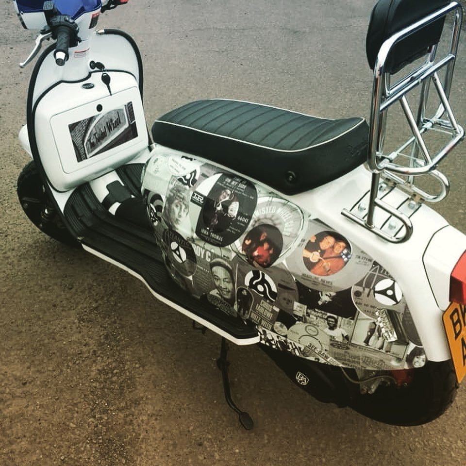 Scooter panel wrap complete
