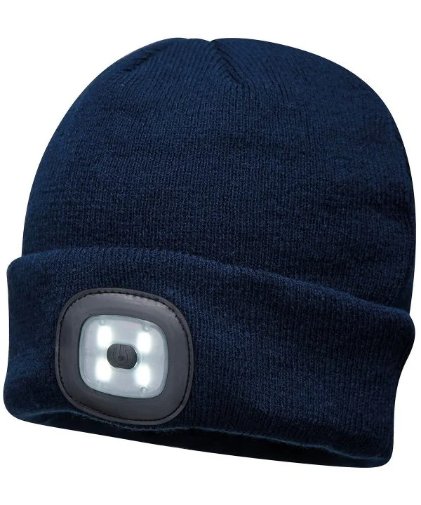 Beanie LED headlight USB rechargeable