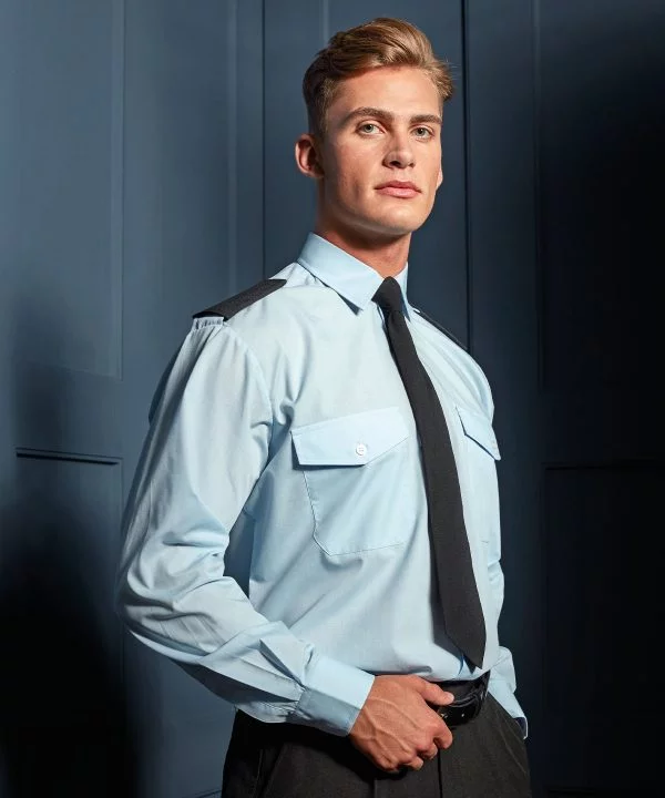 Long sleeve pilot shirt