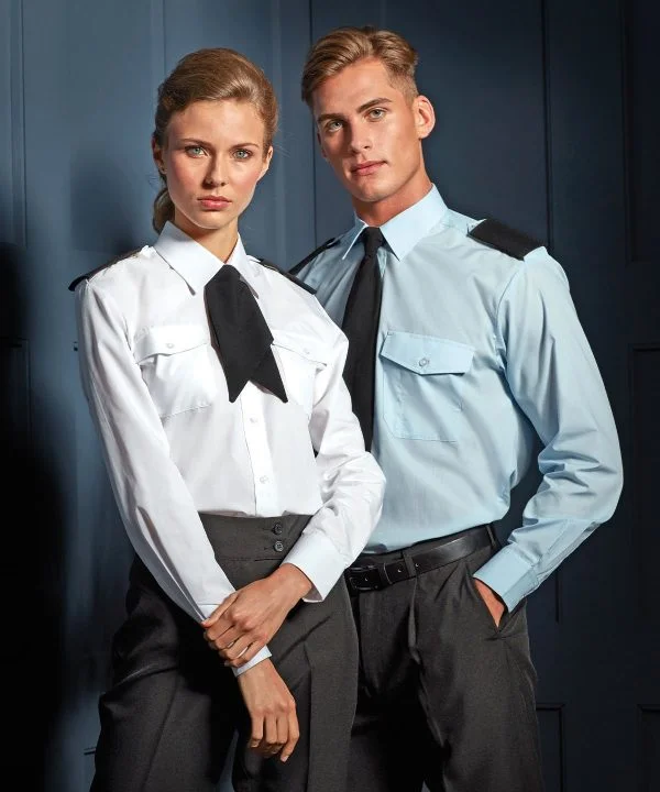 Long sleeve pilot shirt