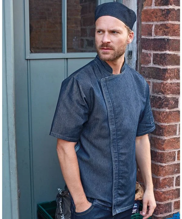 Chef's zip-close short sleeve jacket