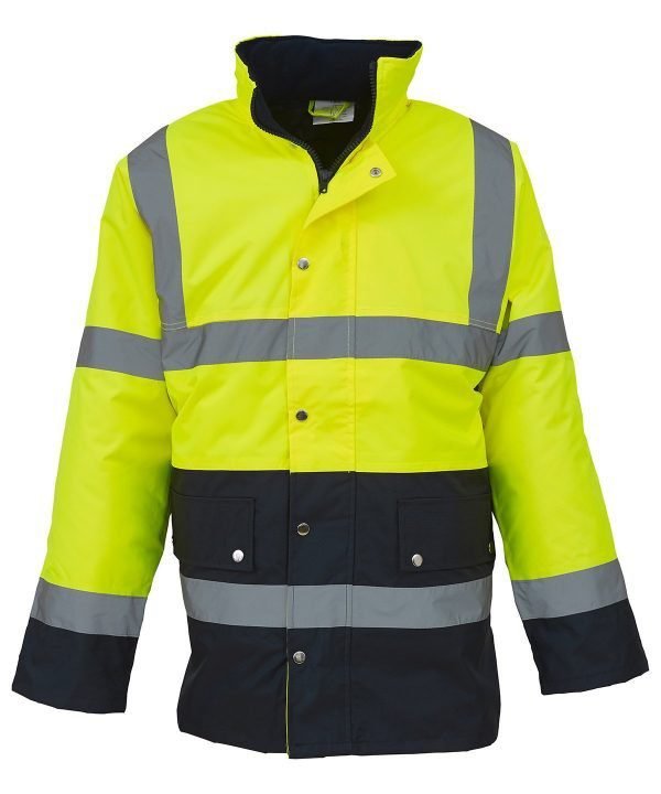 Hi-vis two-tone motorway jacket