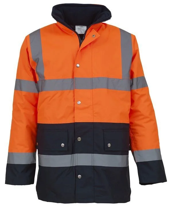 Hi-vis two-tone motorway jacket