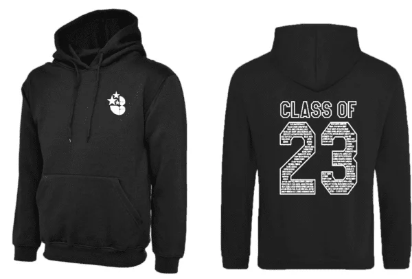 Ash Green Leavers Hoodie (No Name)