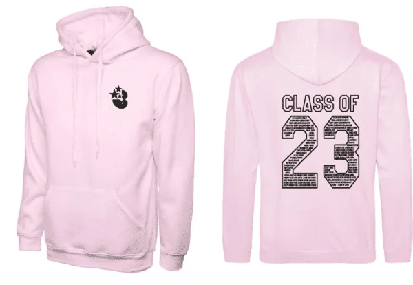 Ash Green Leavers Hoodie (No Name) - Image 10