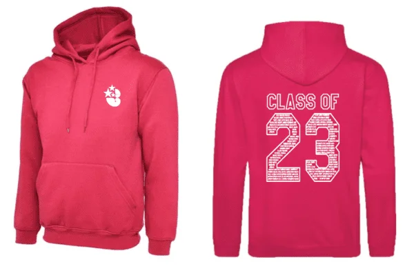 Ash Green Leavers Hoodie (No Name) - Image 6