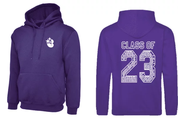 Ash Green Leavers Hoodie (No Name) - Image 8