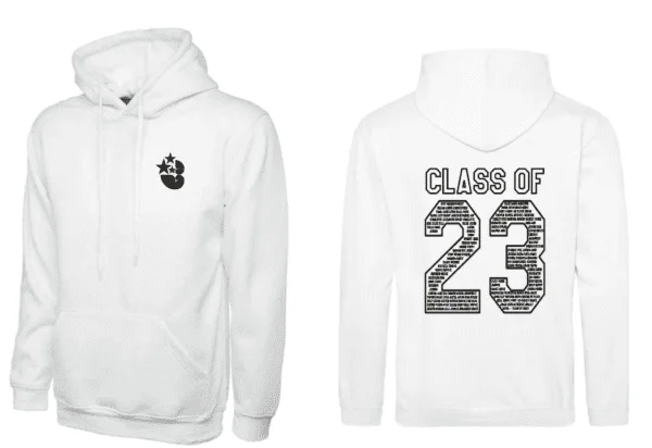 Ash Green Leavers Hoodie (No Name) - Image 5